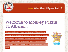 Tablet Screenshot of monkeypuzzlestalbans.co.uk